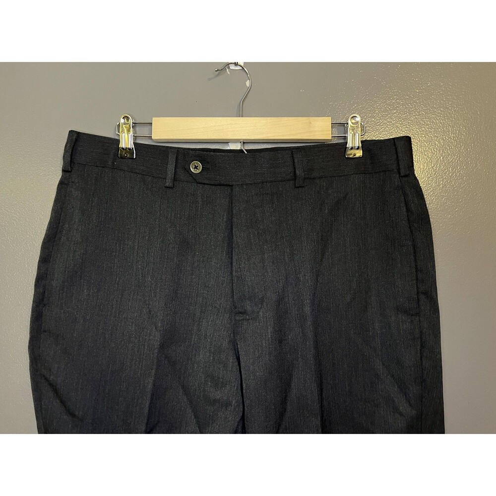 Brooks Brothers Dress Pants Mens 35x30 Gray Madison Wool Lined Flat Front